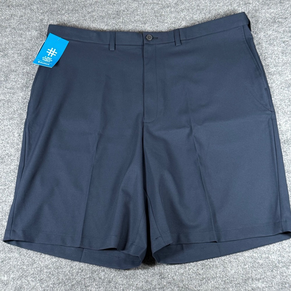 Haggar Cool 18 Pro Golf Shorts Performance Expandable Waist Big Tall 44W Resort
